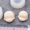 2Pcs Silicone Face Mould For Clay Doll Head Sugar Crafting Reusable Baking Sculpture Tool