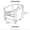 Ins Flower Club Bath Tub Armchairs Chair Covers Stretch Sofa Slipcover Removable Single Small Sofa Couch Cover Bar Counter