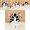 Cute Cheese Cat Cartoon Lovely Cat Plush Doll Healing Kitten Stuffed Toy Gift For Girls Birthday Girlfriend 45cm
