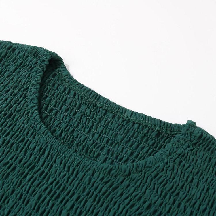 Elegancka Damska Sukienka Koronkowa z Dekoltem w Serek i Wysokim Stanem Długość Midi Jednolita Jesień Zima