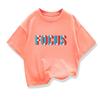 High-quality Casual Sports Loose Oversized Funny Focus Printing Boy Round Neck Short-sleeved Girl T-shirt Top