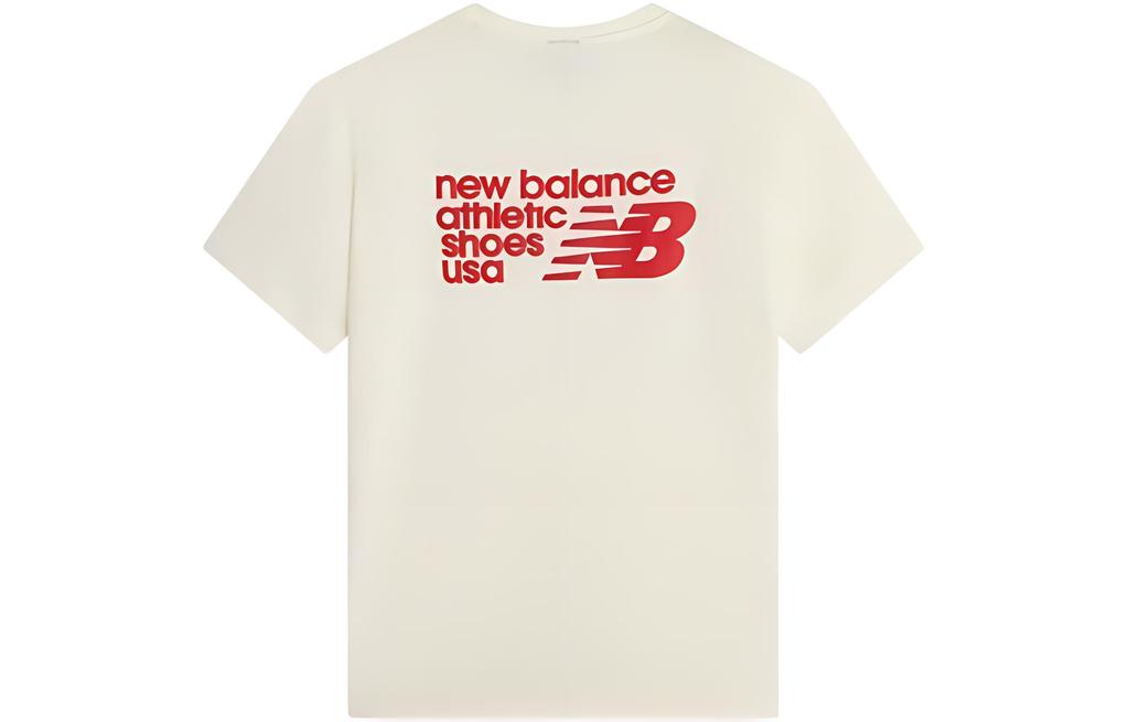 New Balance T Shirt Men's Ivory White AMT22395-IV