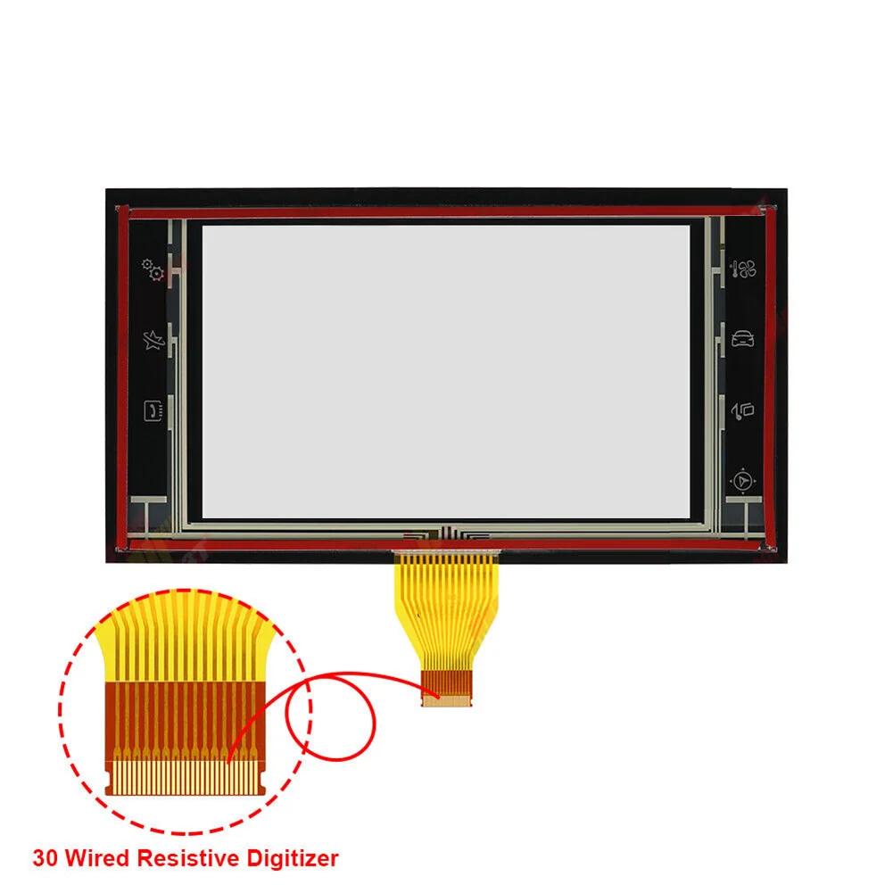 Car Touch Screen Glass Digitizer Display For 308 308S Radio Navigation 7" Touch Screen 30Pin 5V Car Accessories