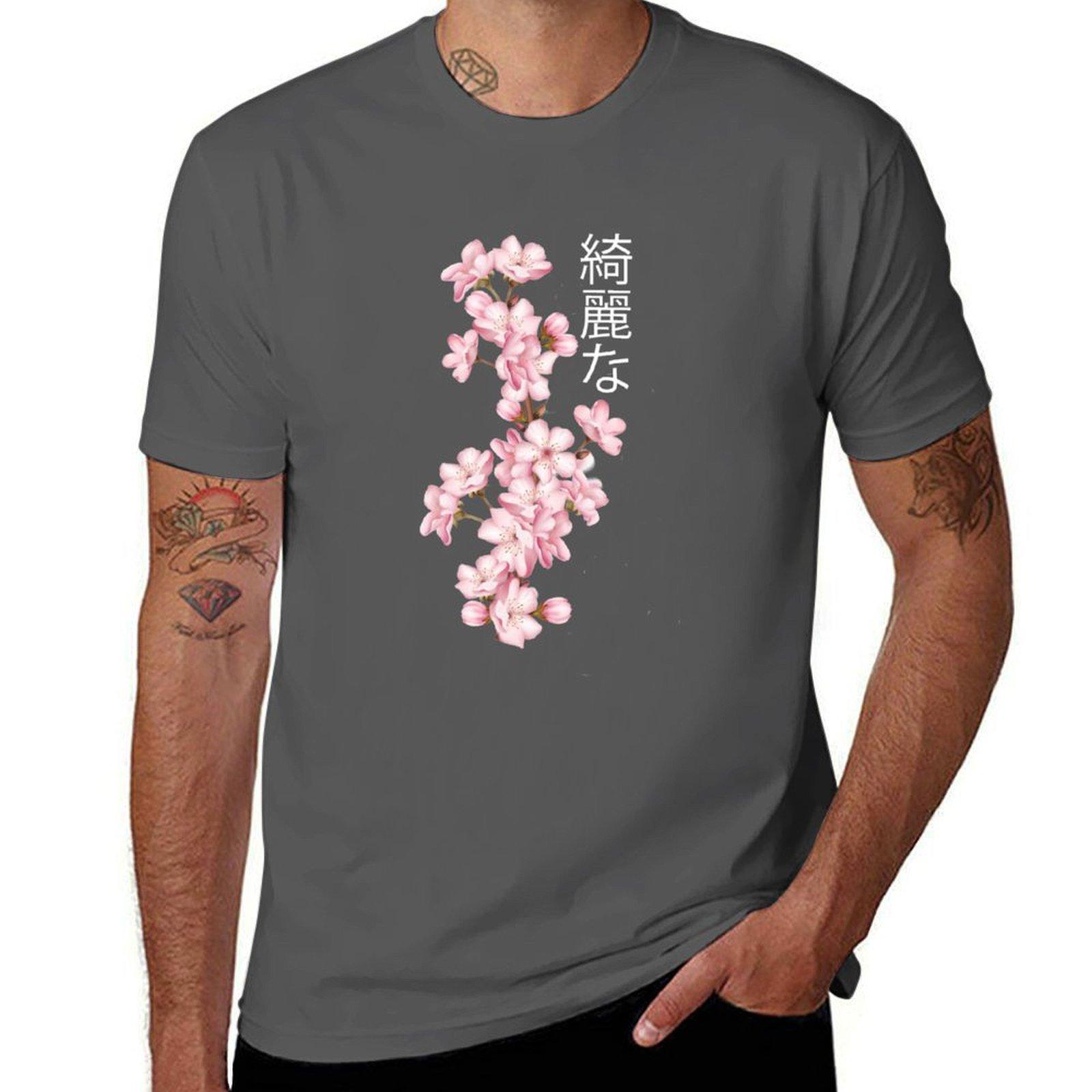 

Футболка с вишневым цветом мужская футболка с принтом мужская футболка хлопковая футболка 4XL