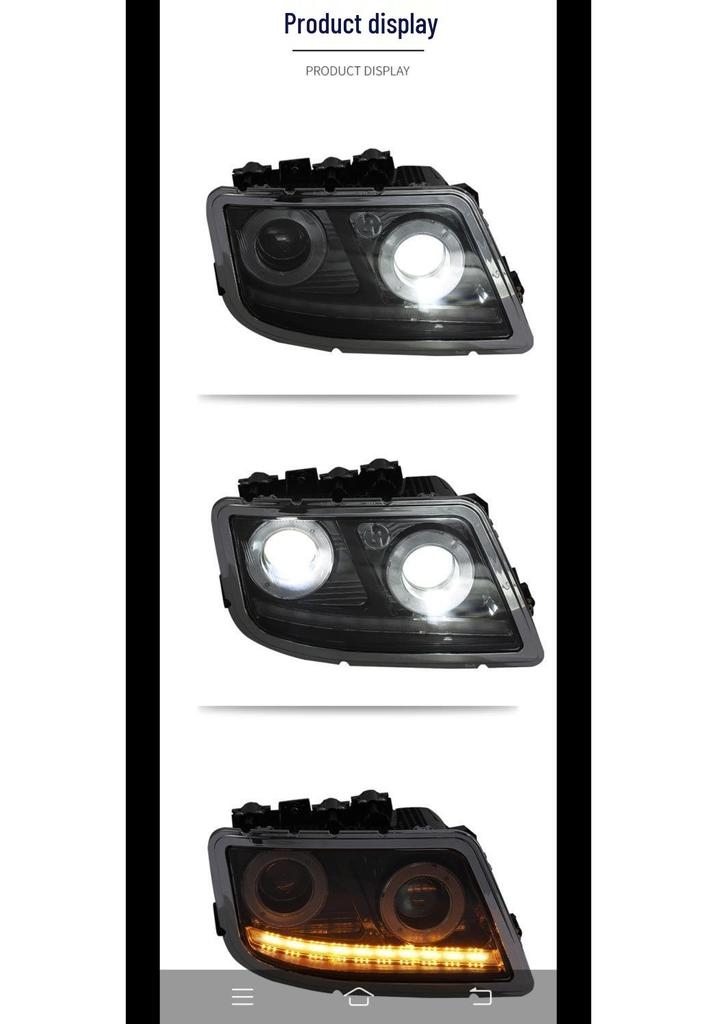Foton Auman New GTL 2019 LED Headlight Assembly - Super Bright Smoked