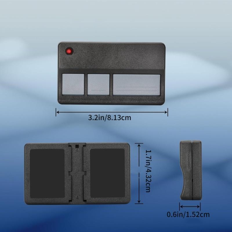 2 Pack Garage Door Remote Control Garage Door Opener Plastic Remote Suitable for Various Models with Secure Coding