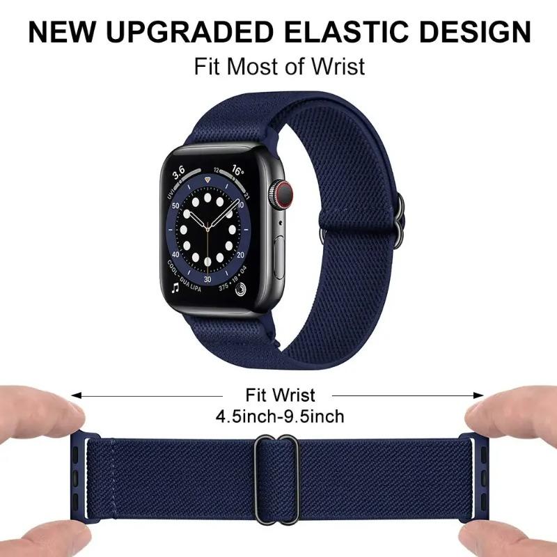 Adjustable Nylon Loop Strap For Apple Watch Series Ultra 11 10 9 8 7 46mm 45mm 41mm Fabric Strap For Iwatch 6 5 4 SE 44mm 40mm