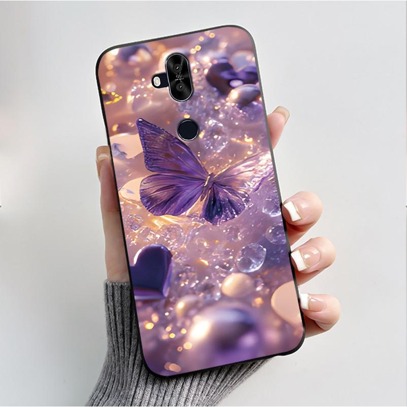 Luxury Fashion Flower For Asus Zenfone 5 Lite ZC600KL 5Q ZC600KL X017DA Silicone Phone Case Protective Back Shell Soft TPU Cover