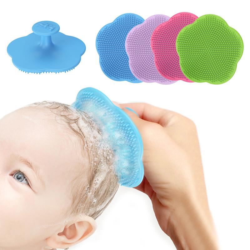 1 pieza de accesorios para el cuidado del bebé, peine para la grasa de la cabeza del feto, peine suave para el baño del bebé, suministros de limpieza del cabello del recién nacido, peine para el bebé, masajeador de cabeza