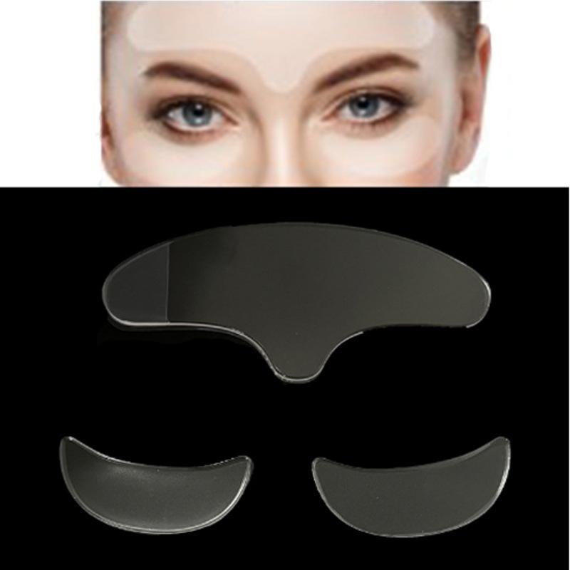 Transparent Silicone Anti-Wrinkle Patches Set for Eyes Forehead Neck, Reusable Face Firming Beauty Pads Sleep-Friendly Wrinkle Reduction