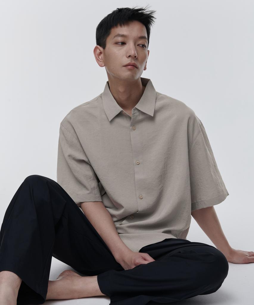 Musinsa Standard Cooling Deep Tuck Wide Elastic Waist Pants [Black]