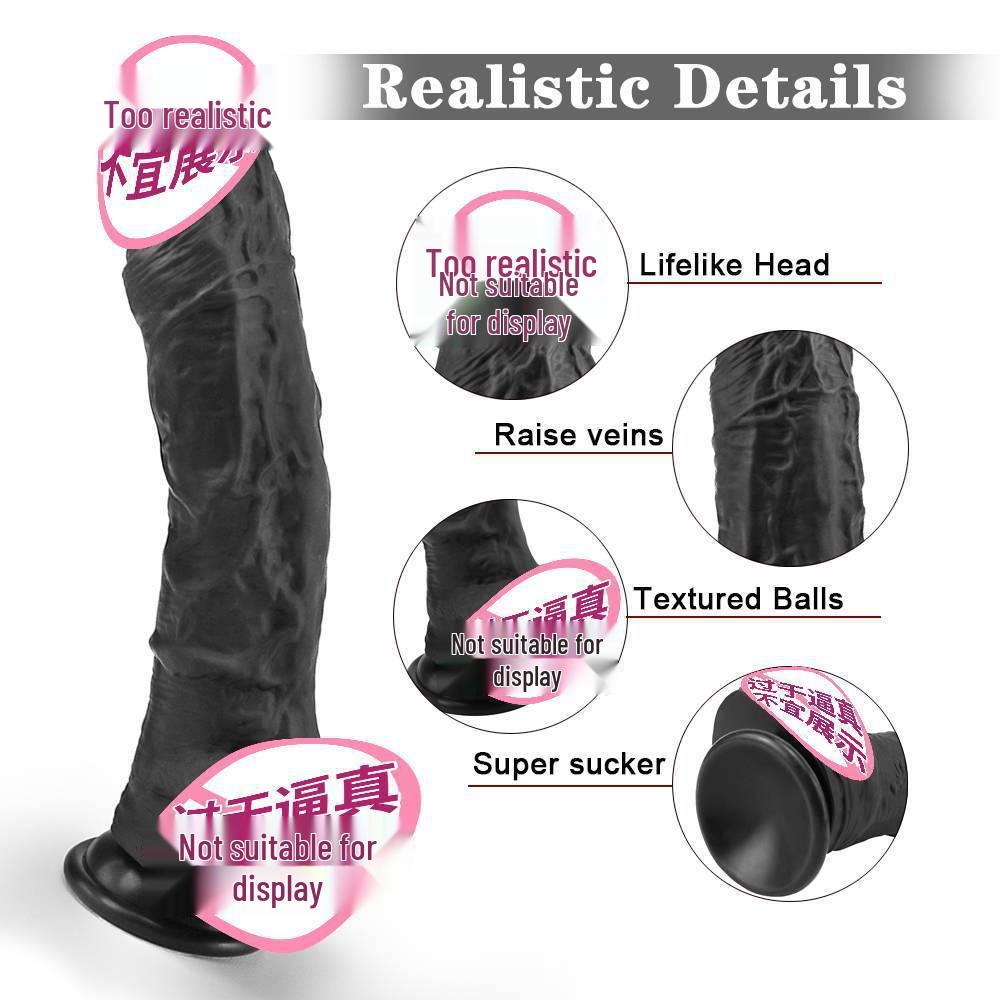 Dual-Layer Silicone Curved Realistic Dildo for Women