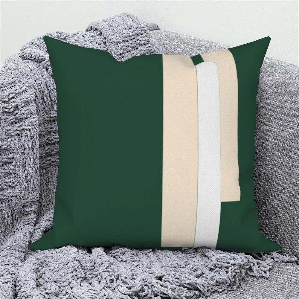 

Бронзовый геометрический лоскутный принт наволочка для дивана Подушка для гостиной домашний декор 40x40cm