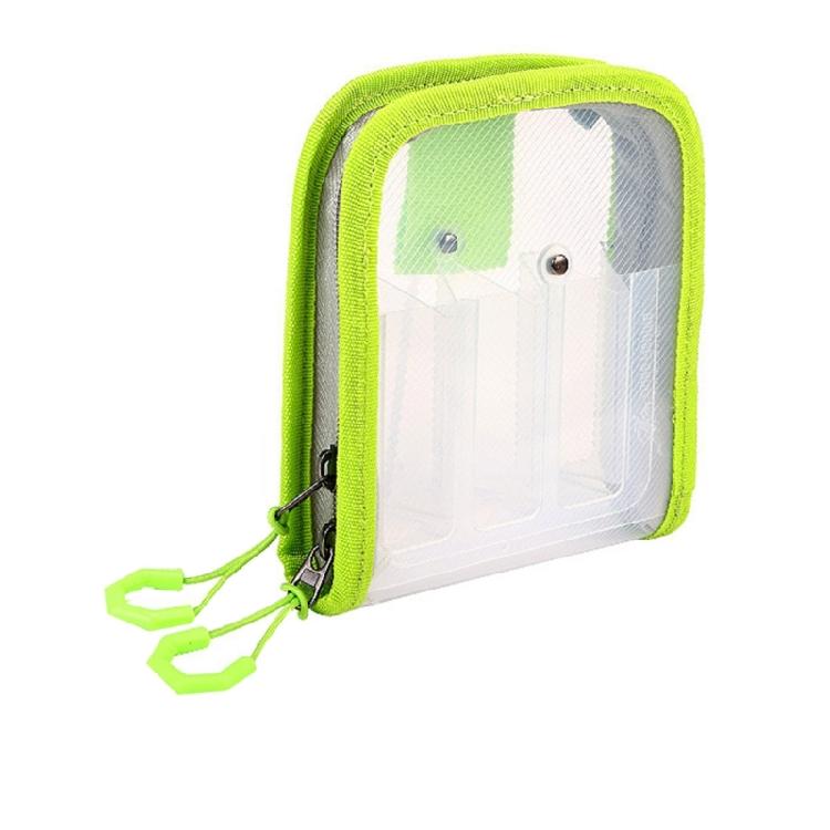 Portable Fishing Squid Jig Lure Hook Bags Clear Storage Case for Squid Hook Baits 6 Compartment Fishing Tackle Organizers