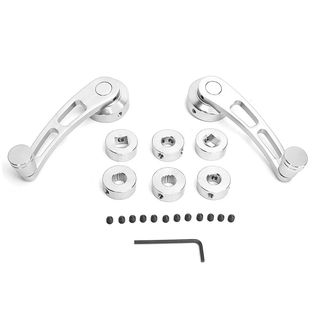 2pcs Alloy Window Handle Riser Winder Crank Fit for Classic Car