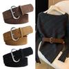 Premium PU Leather Wide Belt Comfortable Faux Suedes Waist Cincher Belt For Stylish Functional Wear