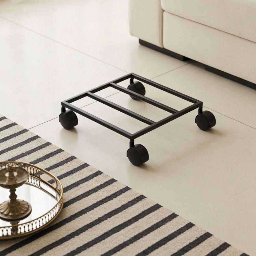 Movable Rolling Plant Stand Heavy Duty Movable Planter Tray Dolly Garden Pot Holder Outdoor Garden