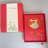 Shanghai Scenic Souvenir: Pearl Tower, The Bund & Jing'an Temple Gold Engraved Bookmark