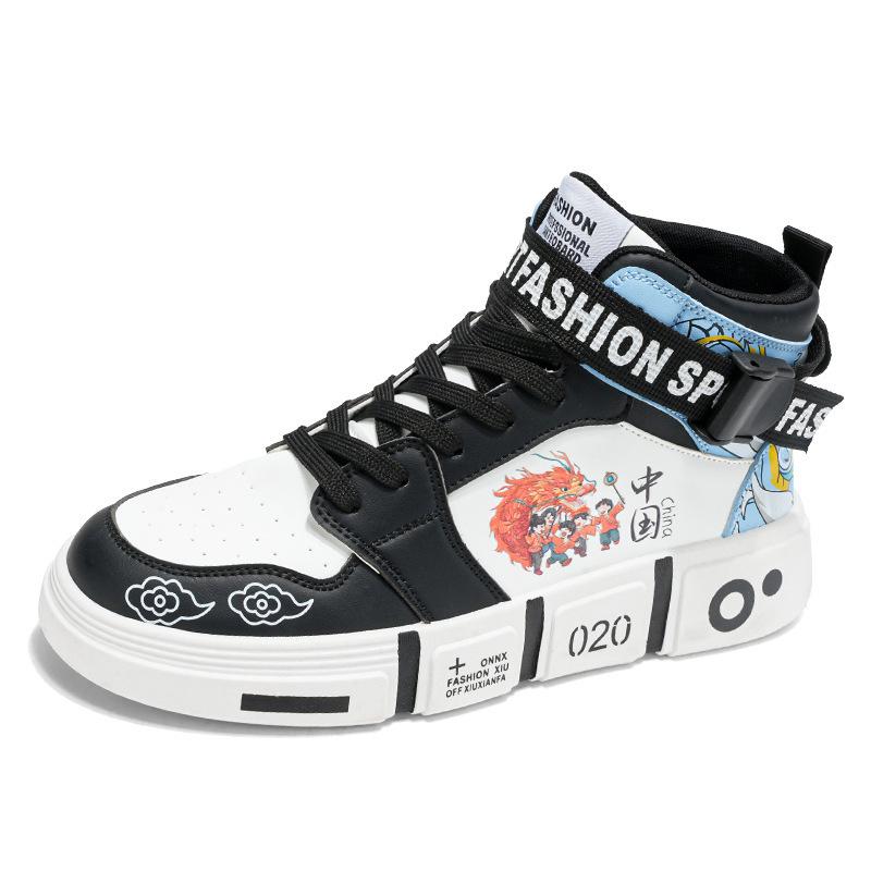 

Джинцзян кеды для детей среднего и старшего возраста новая высокая мужская обувь осень студент повседневная спортивная обувь подросток 2025 мальчик 44