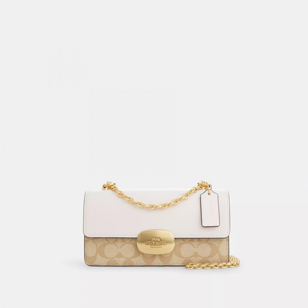 

Сумка через плечо Coach Eliza Flap из канвы Signature