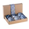 4.5 Inch Bowl, Creative Blue and White Porcelain, Ceramic Rice Bowl Set, Kitchen Tableware, Appetizer and Dessert Bowl, Gift Box