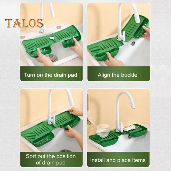 Vodovodná podložka pod odkapávací podložku kuchyňského dřezu s kapsami na filtr Zásobník na mýdlo na nádobí pro kuchyňský dřez