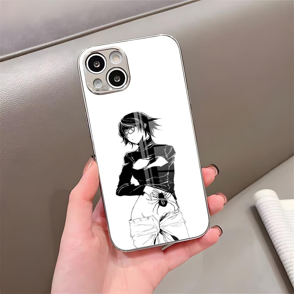 Anime HxH Shizuku Phone Case For IPhone 17 Pro Max 15 Pro 16 14 Plus 12 13 Mini 11 Pro Shockproof Electroplated Glass Cover