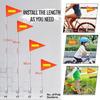Confezione da 13 Aste per Bandiera Bandierina per Rimorchio Bicicletta Bandierine per Bicicletta Resistenti allo Strappo Bandierine di Sicurezza per Acqua per Ciclisti Bambini