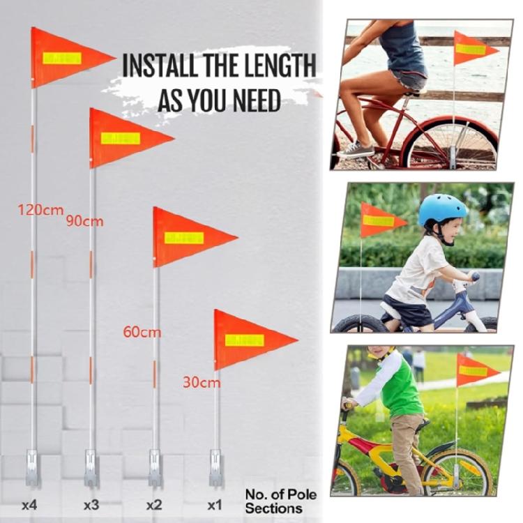 Confezione da 13 Aste per Bandiera Bandierina per Rimorchio Bicicletta Bandierine per Bicicletta Resistenti allo Strappo Bandierine di Sicurezza per Acqua per Ciclisti Bambini