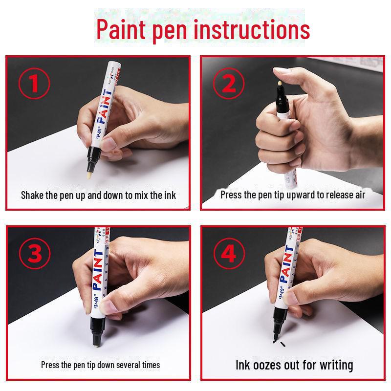 Waterproof Non-Fading Tire & Shoe Paint Pen Gold - Genuine 60