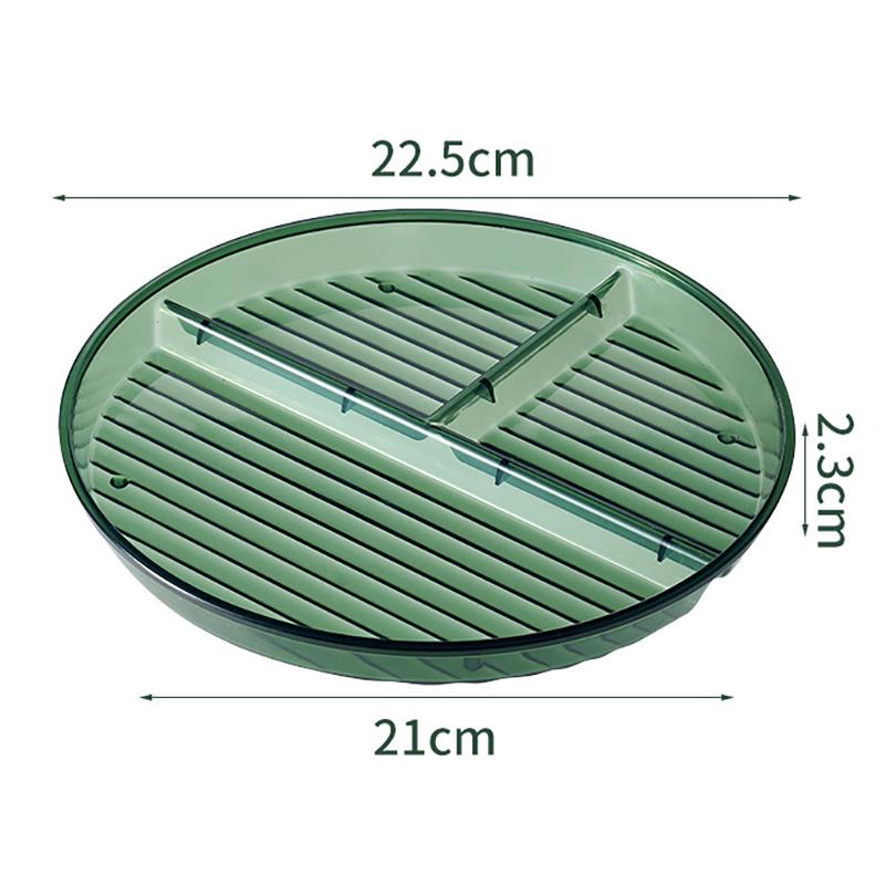 

Пластиковый разделитель Обеденный поднос Детский Взрослый Многоразовый Фруктовый салат Круглый Обеденный поднос Контроль количества Отделение Обеденный поднос зелёный