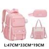 3Pcs Girls Schoolbag Set with Lunch Box and Pencil Case Teenage Backpack