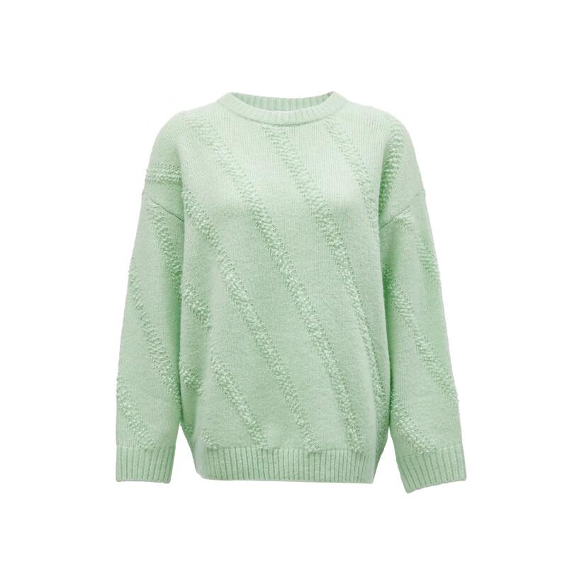 VEROMODA Women's Textured Diagonal Stripe Jacquard Knit Top