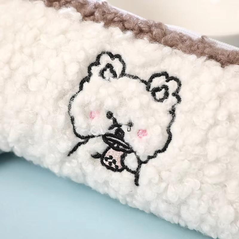 1 Pcs Korea Stationery Kawaii Plush Pencil Case Quality School Supplies School Pencilcases Cute Pencil Box Pencilcase Pencil Bag