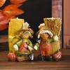 Halloween Miniature Pumpkin Figurines Pumpkin Halloween Table Top Fireplaces Shelf Decorations Home Display
