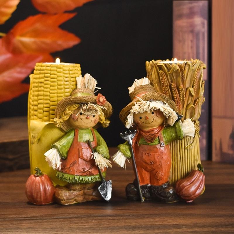 Halloween Miniature Pumpkin Figurines Pumpkin Halloween Table Top Fireplaces Shelf Decorations Home Display