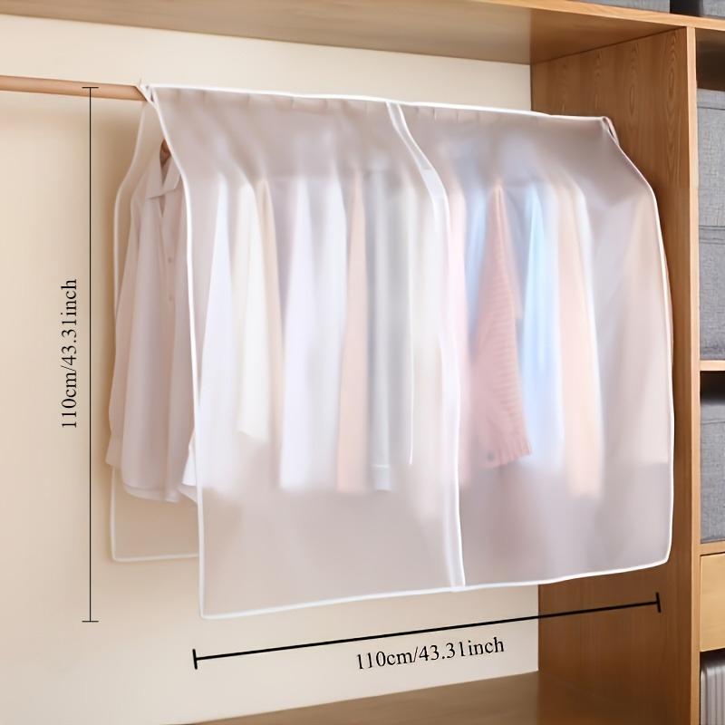 4 Stück Kleider Staubschutz durchsichtiges Kleid Kleidung Kleidungsstück Staubschutz Hängender Organizer Wasserdicht Staubdicht Kleideraufbewahrung