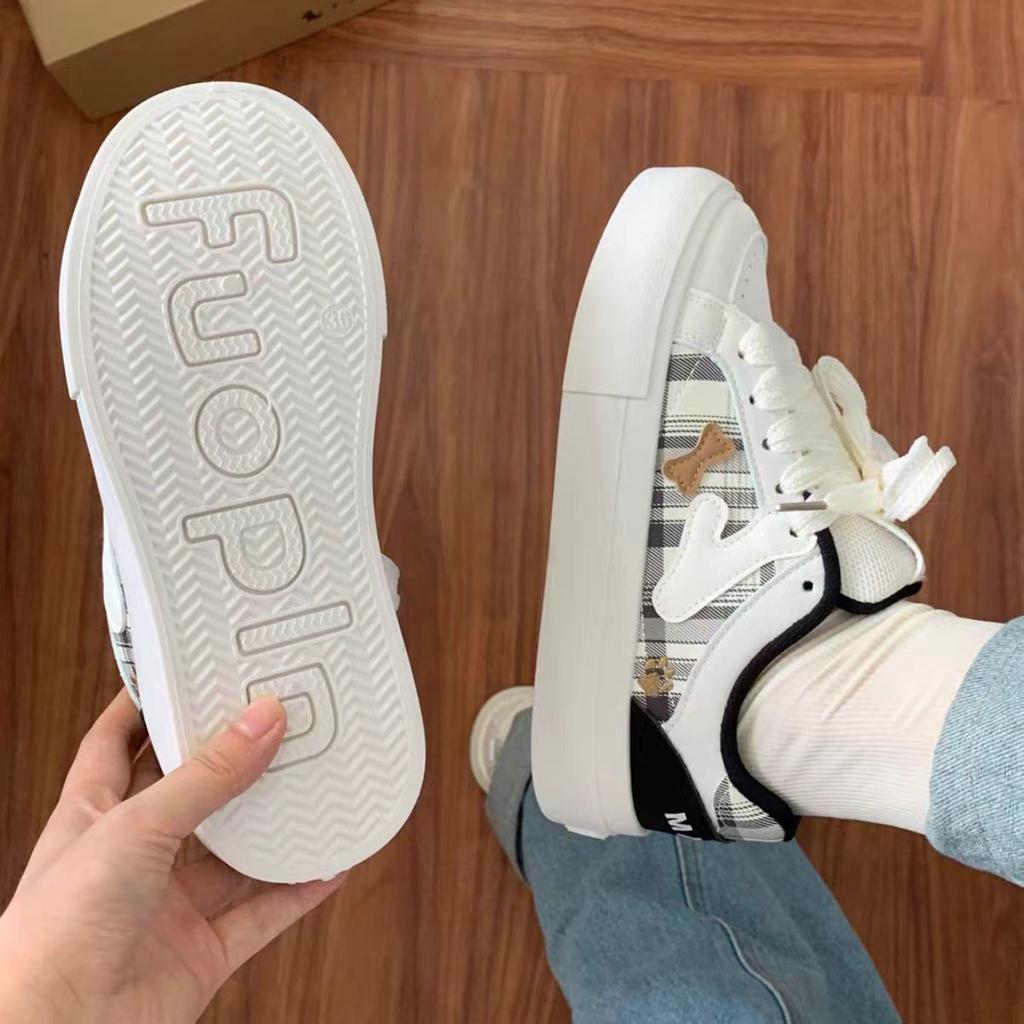 Cute Casual Board Shoes New Dopamine Platform Bread Shoes Sports
