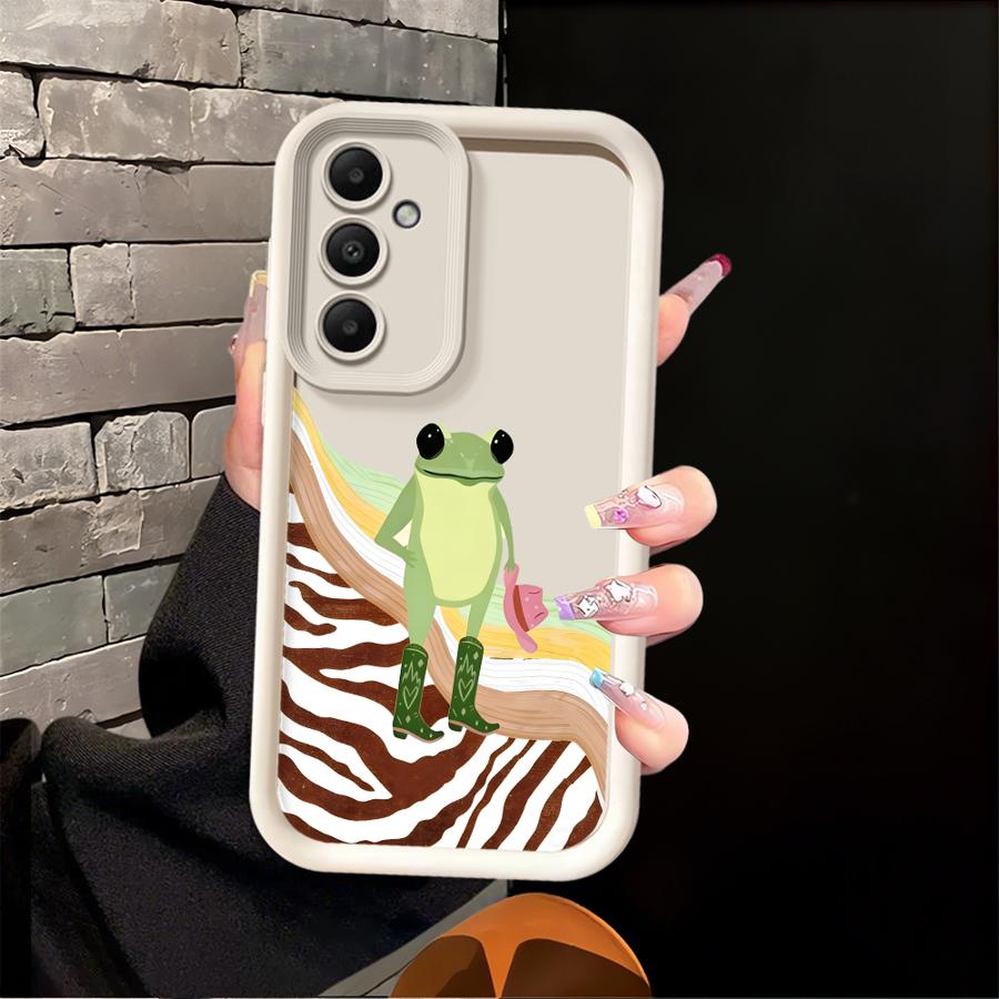 Fashion And Trends Frog Case for Samsung Galaxy A16 A23 A12 A13 A26 A32 A53 A54 A15 A71 A72 A51 A73 A34 A35 A36 A56 Phone Cover