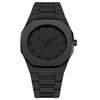 New High-End Men's Black Soft-Touch Oil-Coated Waterproof Wristwatch - Popular Seller