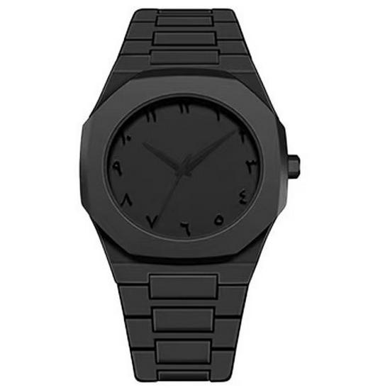 New High-End Men's Black Soft-Touch Oil-Coated Waterproof Wristwatch - Popular Seller