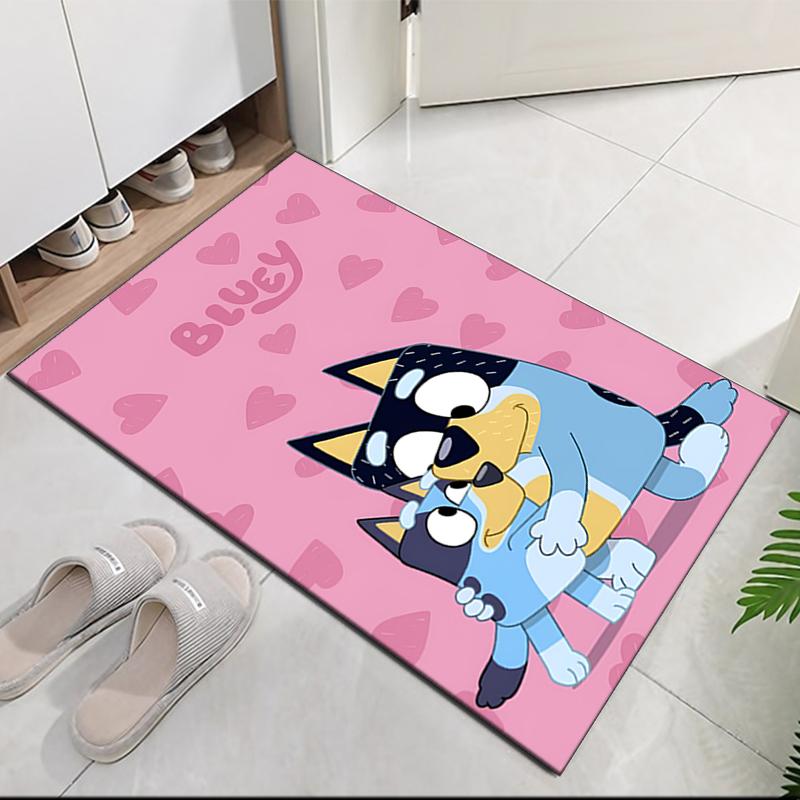 Bluey Printed Carpetrugfor Office Chair Living Room Bedroom Kitchen Room Decor Gifts