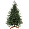 150cm Artificial Christmas Tree Full Hinged Xmas Tree Solid Pine Wood Stand, Green