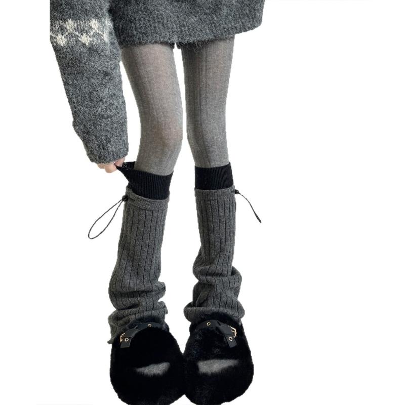 Travel Acrylic Leg Warmers Practical Construction Lightweight Cold Climate Essential Comfortable Stretchy Winter Socks