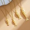 Cross Ocean Series Koi Roestvrij Staal Ketting: Veelzijdige Sleutelbeenketting met High-End Niche Design