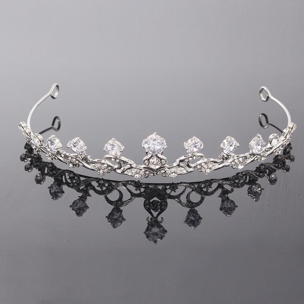 Women's Delia Tiara Accessories Bridal Hair Ornament Wedding Crown