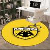 Aek Football Crest Round Rug for Livingroom,Bedroom, Palyroom, Chair Rug, Area Rug, Circle Carpet, Fan Christmas Gift