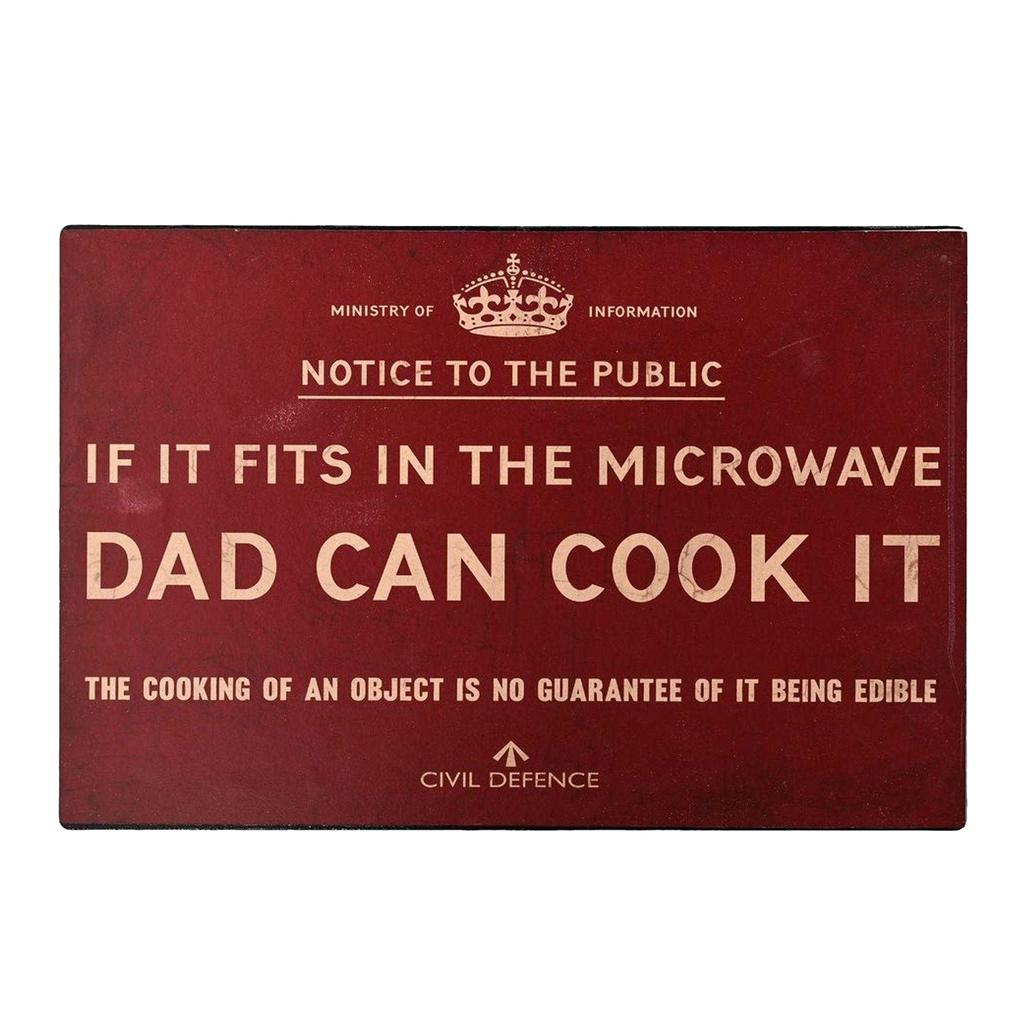 Placa para Micro-ondas Harvey Makin Defesa Civil Pai