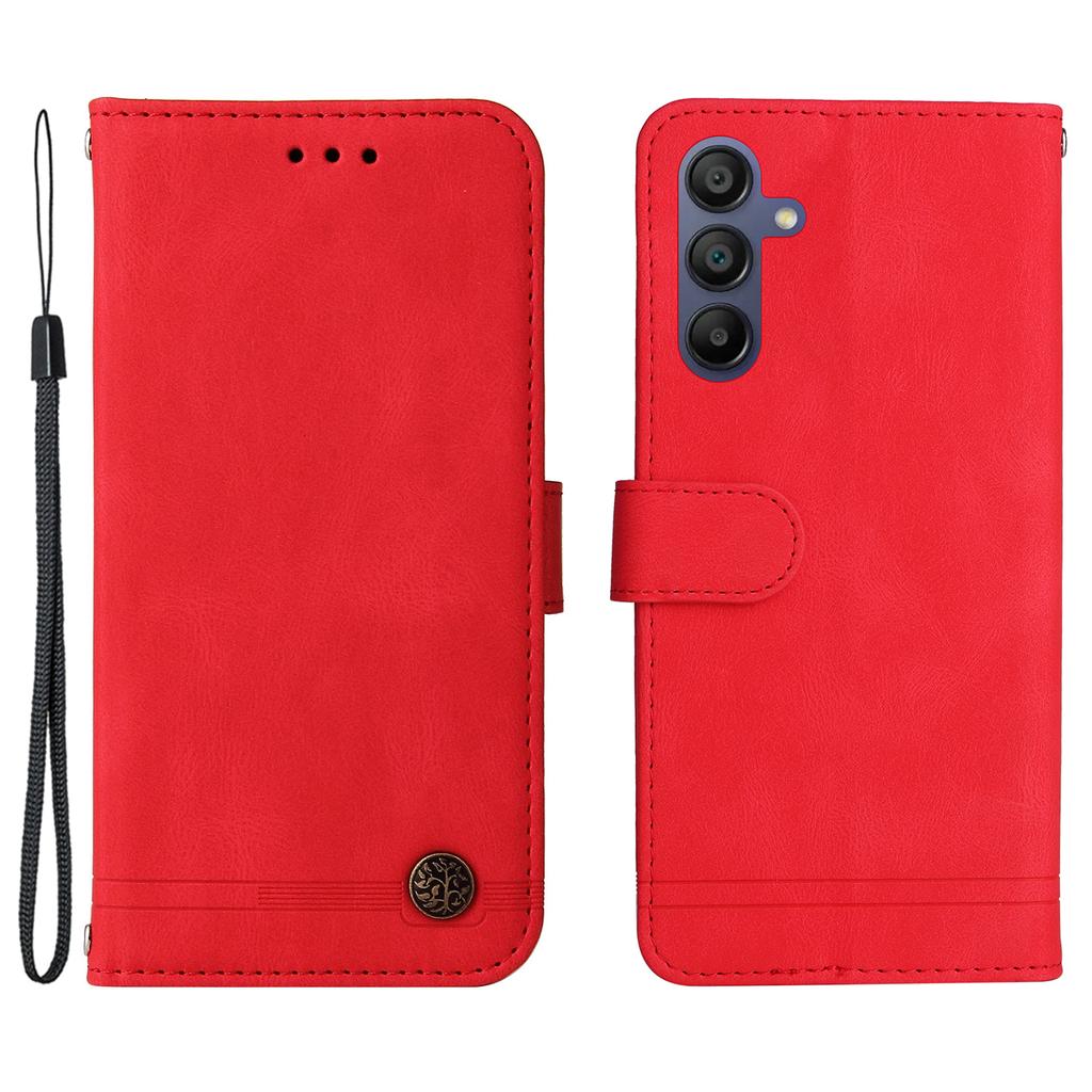 For Samsung Galaxy A17/A26 5G/A16 5G/A16 4G Leather Wallet Cases Skin Touch Phone Cover Stand with Strap