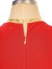 Womens Sleeveless Color Block Patchwork Dress Invisible Zipper Back Irregular Hem Lyrical Performance Dress